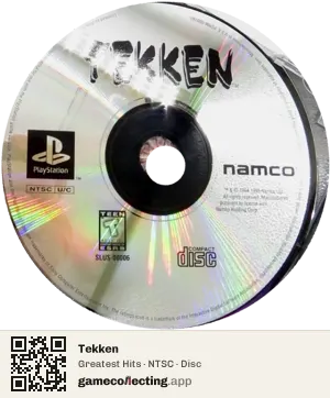 Tekken PlayStation, NTSC disc