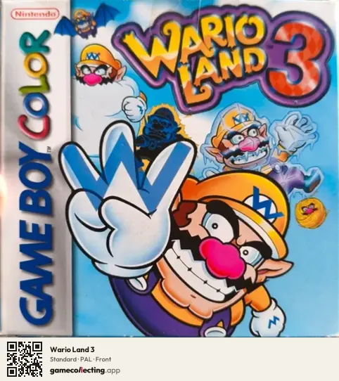 Wario Land 3 Game Boy Color, PAL box front