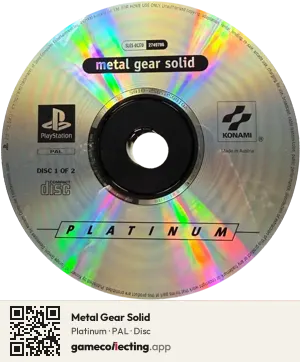 Metal Gear Solid PlayStation, PAL disc