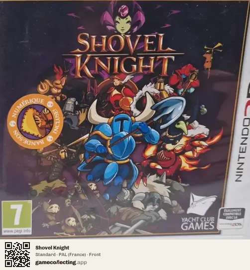 Shovel Knight Nintendo 3DS, France box front