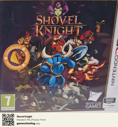 Shovel Knight Nintendo 3DS, France box front