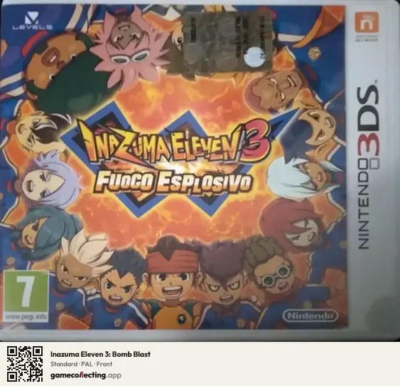 Inazuma Eleven 3: Bomb Blast Nintendo 3DS, PAL box front