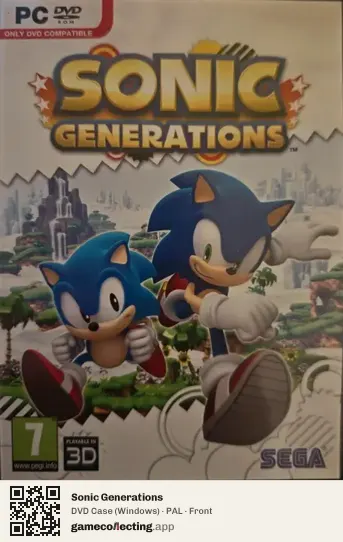 Sonic Generations Computer, PAL box front