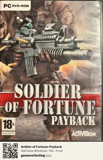 Soldier of Fortune: Payback Computer, PAL box front