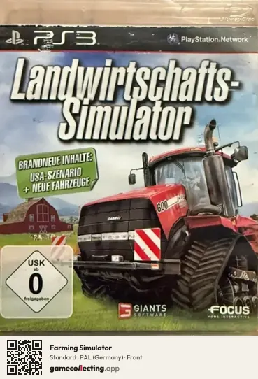 Farming Simulator PlayStation 3, Germany box front