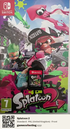 Splatoon 2 Nintendo Switch, United Kingdom box front