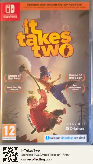 It Takes Two Nintendo Switch, United Kingdom box front
