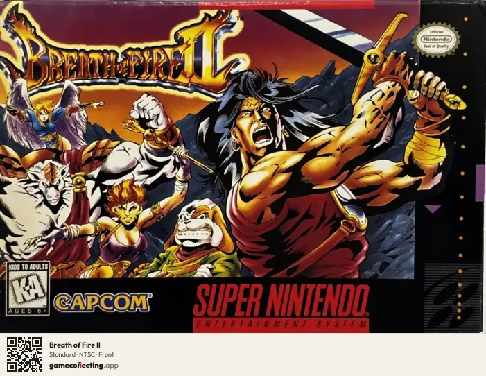 Breath of Fire II Super Nintendo Entertainment System, NTSC box front