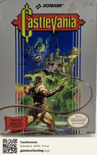 Castlevania Nintendo Entertainment System, NTSC box front