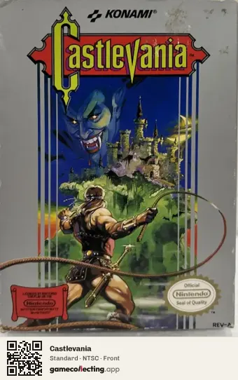 Castlevania Nintendo Entertainment System, NTSC box front