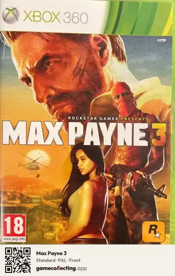Max Payne 3 Xbox 360, PAL box front