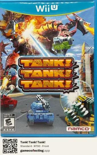Tank! Tank! Tank! Nintendo Wii U, NTSC box front