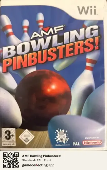 AMF Bowling Pinbusters! Nintendo Wii, PAL box front
