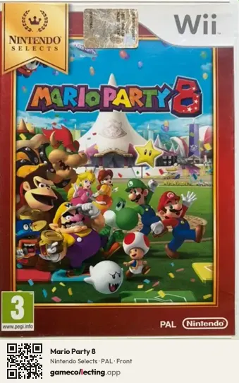 Mario Party 8 Nintendo Wii, PAL box front