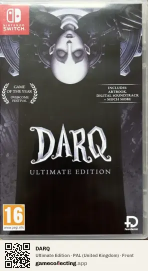 DARQ Nintendo Switch, United Kingdom box front