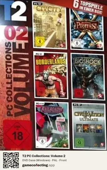 T2 PC Collections: Volume 2 Computer, PAL box front