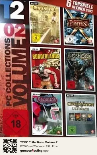 T2 PC Collections: Volume 2 Computer, PAL box front