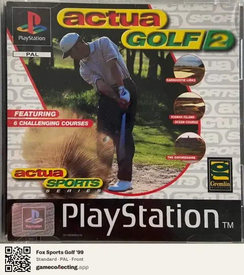 Fox Sports Golf '99 PlayStation, PAL box front