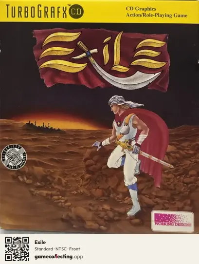 Exile TurboGrafx-CD, NTSC box front
