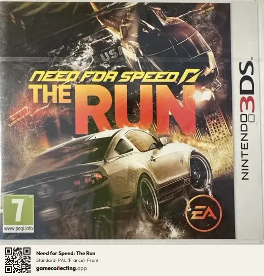 Need for Speed: The Run Nintendo 3DS, France box front