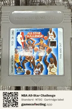 NBA All-Star Challenge Game Boy, NTSC cartridge label
