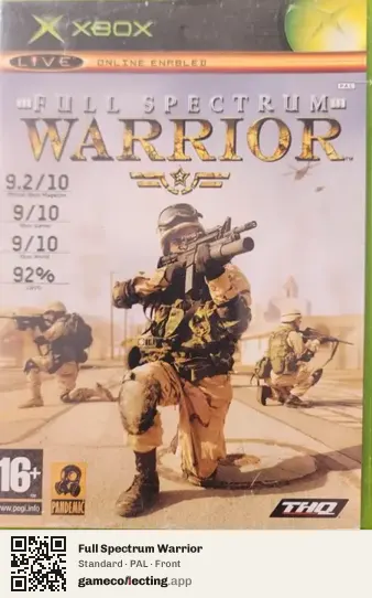 Full Spectrum Warrior Xbox, PAL box front