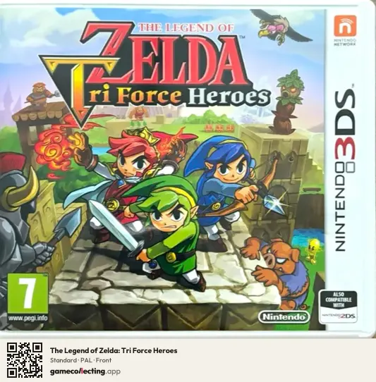 The Legend of Zelda: Tri Force Heroes Nintendo 3DS, PAL box front