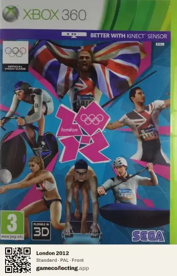London 2012 Xbox 360, PAL box front