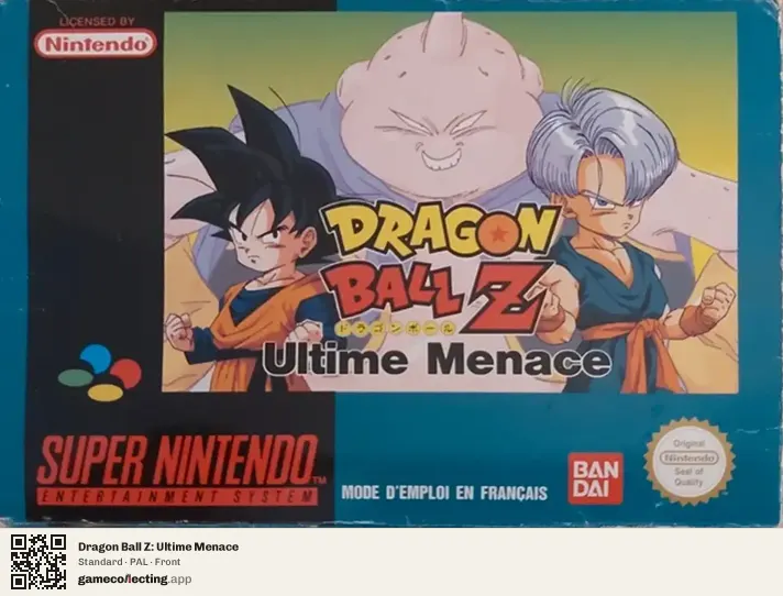 Dragon Ball Z: Ultime Menace Super Nintendo Entertainment System, PAL box front