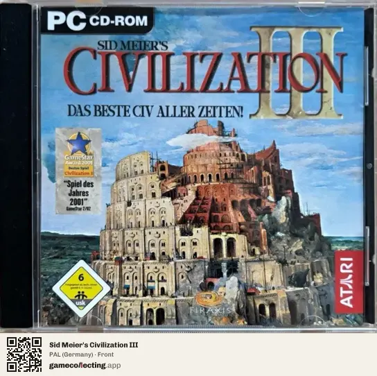 Sid Meier's Civilization III Computer, Germany box front