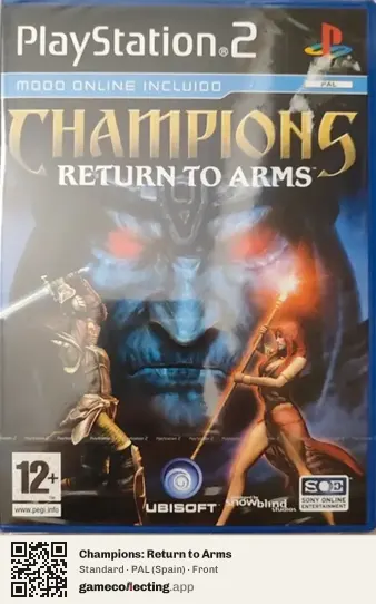 Champions: Return to Arms PlayStation 2, Spain box front