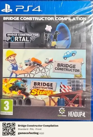 Bridge Constructor Compilation PlayStation 4, PAL box front