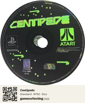 Centipede PlayStation, NTSC disc