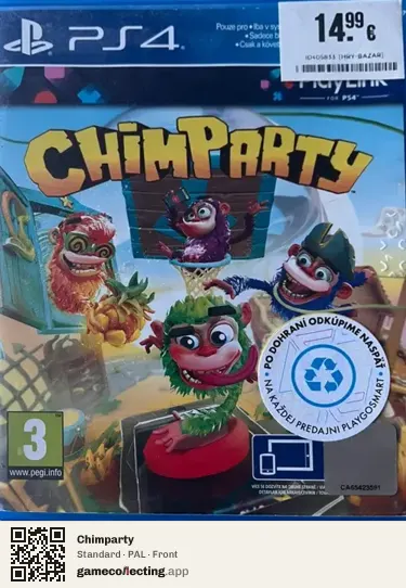 Chimparty PlayStation 4, PAL box front