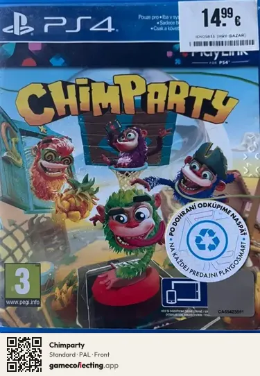 Chimparty PlayStation 4, PAL box front