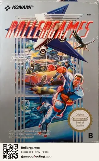 Rollergames Nintendo Entertainment System, PAL box front