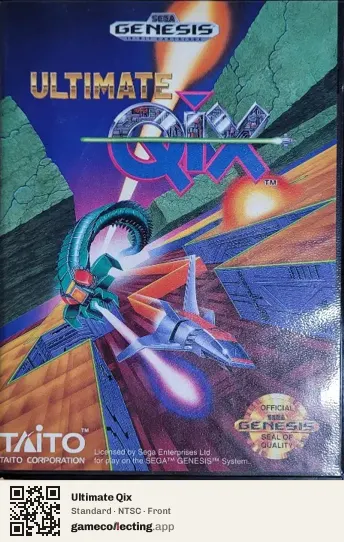 Ultimate Qix Sega Mega Drive / Genesis, NTSC box front