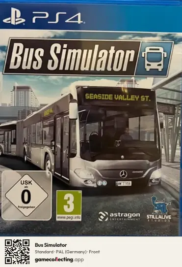 Bus Simulator PlayStation 4, Germany box front