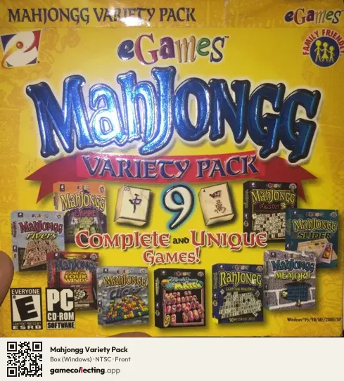 Mahjongg Variety Pack Computer, NTSC box front