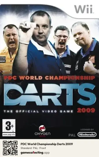 PDC World Championship Darts 2009 Nintendo Wii, PAL box front