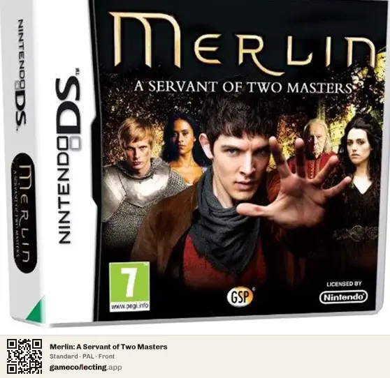 Merlin: A Servant of Two Masters Nintendo DS, PAL box front
