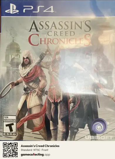 Assassin's Creed Chronicles PlayStation 4, NTSC box front