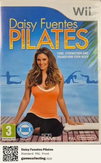 Daisy Fuentes Pilates Nintendo Wii, PAL box front