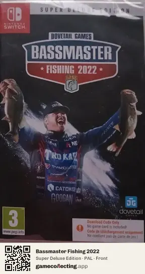 Bassmaster Fishing 2022 Nintendo Switch, PAL box front