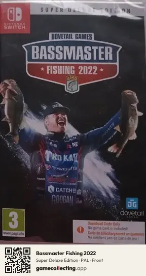 Bassmaster Fishing 2022 Nintendo Switch, PAL box front