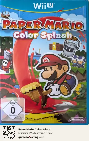 Paper Mario: Color Splash Nintendo Wii U, Germany box front