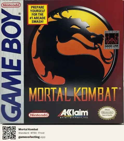 Mortal Kombat Game Boy, NTSC box front