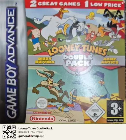 Looney Tunes Double Pack Game Boy Advance, PAL box front