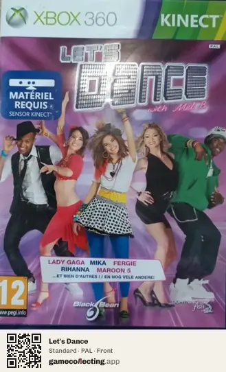 Let's Dance Xbox 360, PAL box front