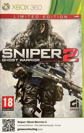 Sniper: Ghost Warrior 2 Xbox 360, Netherlands box front